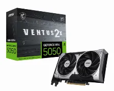 Tarjeta De Vídeo Msi Geforce Rtx 5050 8g Ventus 2x Oc Geforce Rtx 5050, 8 Gb, 128 Bit, Gddr6, Pci Express X16 5.0